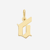 Old English Letter Charm