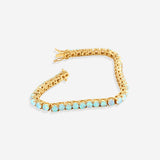 Blue Opal Tennis Bracelet