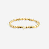 Heart Beaded Stacking Bracelet