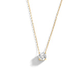Dainty Solitaire Pendant Necklace
