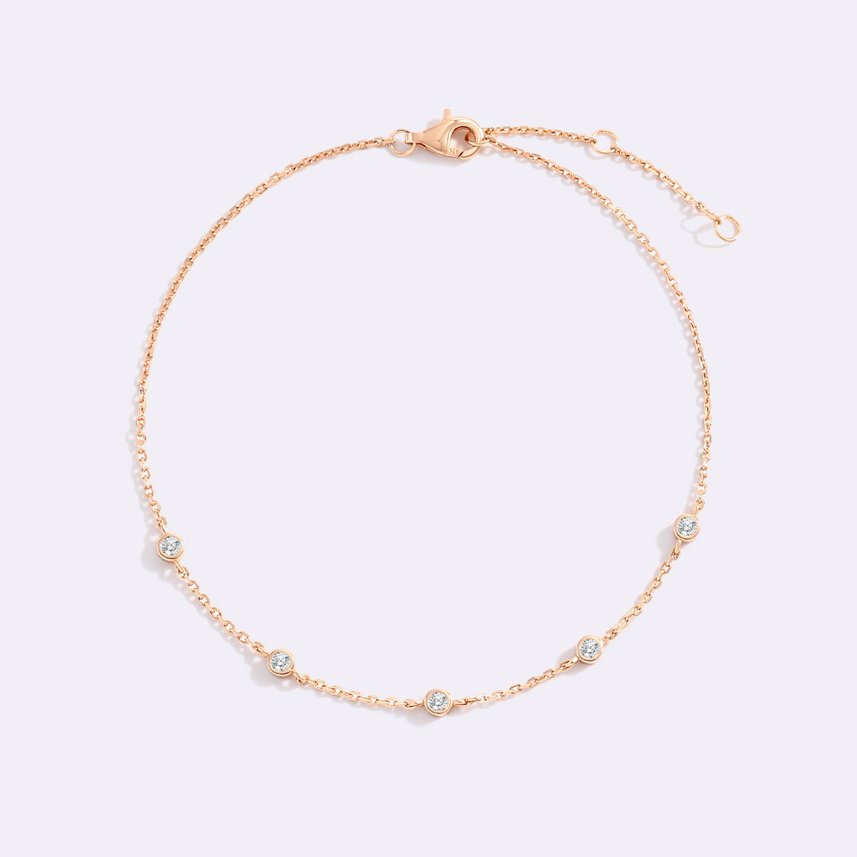 Bezel Set Diamond Bracelet