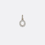Dainty Pave Initial Charm