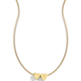 Dainty Heart Stacking Initial Necklace