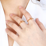 Birthstone Cross Ring