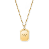 Gold Initial Pendant Necklace