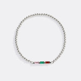 Personalized Baguette Birthstone Beaded Bracelet