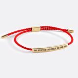 She Believed She Could, So She Did Inspire Bracelet