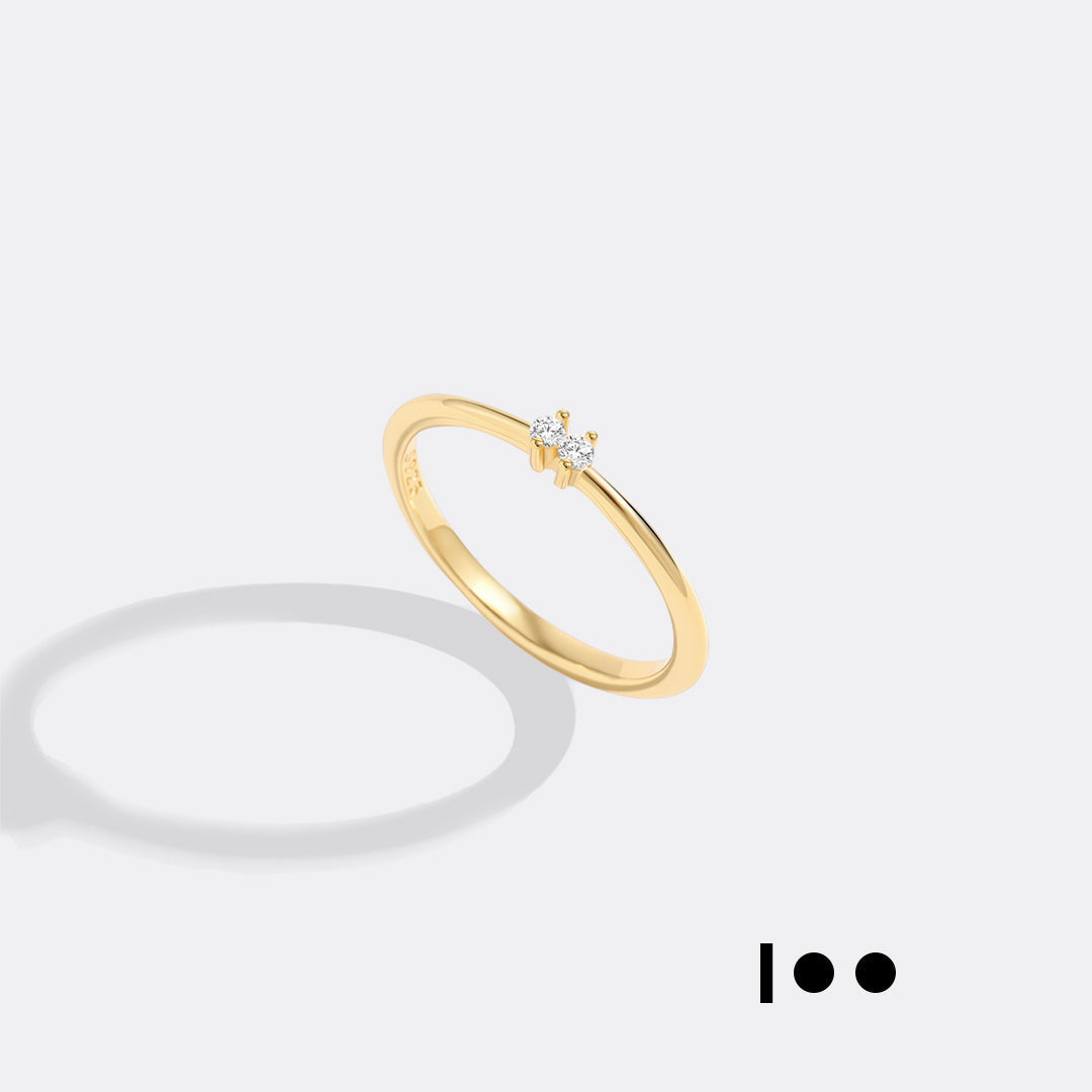 Dainty Personalized Morse Code Ring