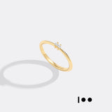 Dainty Personalized Morse Code Ring