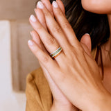 May Birthstone Eternity Stacking Ring