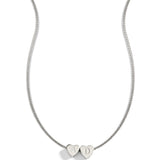 Dainty Heart Stacking Initial Necklace