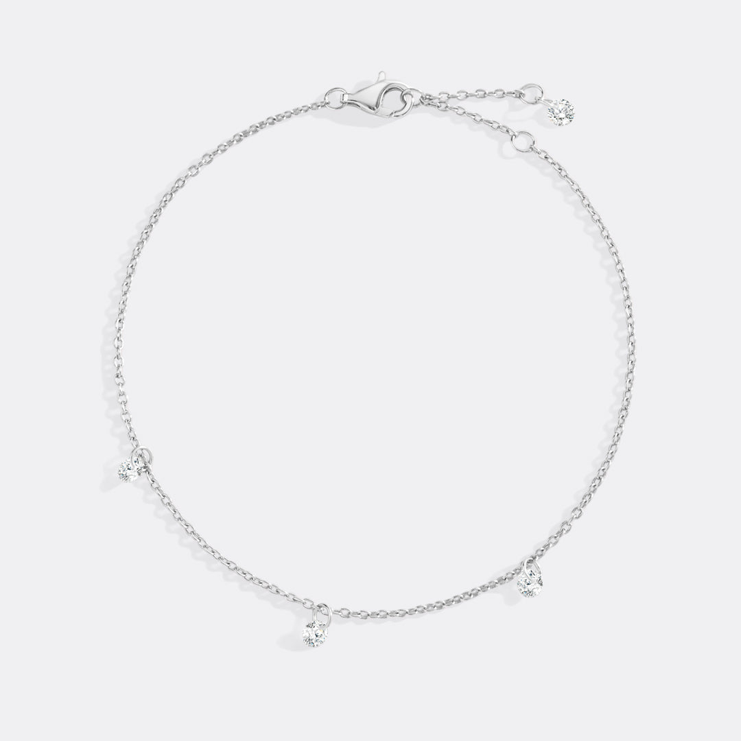 Dainty Diamond Station Bracelet