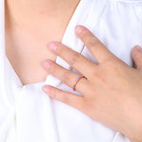 October Birthstone Eternity Stacking Ring