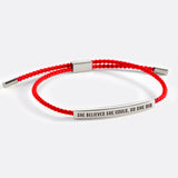 She Believed She Could, So She Did Inspire Bracelet