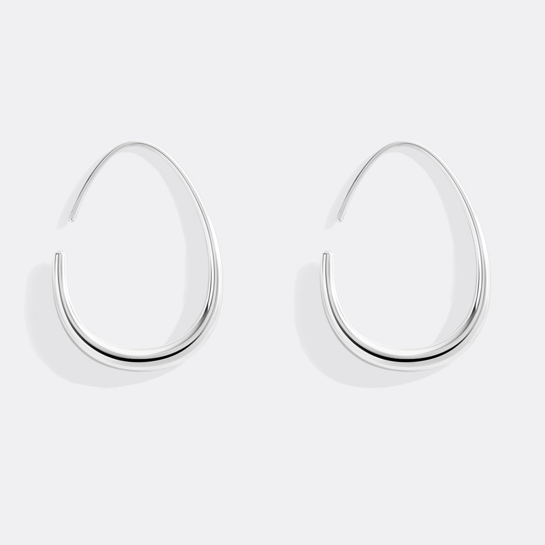 Fluid Hoop Earrings