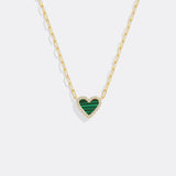 Dainty Heart Paperclip Necklace