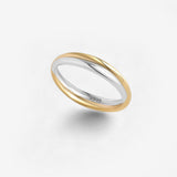 Mixed Metal Crossover Ring