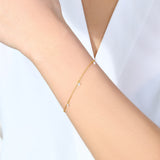 Dainty Diamond Station Bracelet