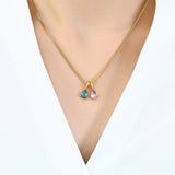 Personalized Multi-Birthstone Necklace