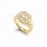 Monogram Signet Ring