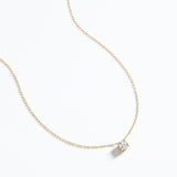 Dainty Solitaire Pendant Necklace