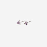 Trinity Birthstone Stud Earrings