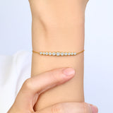 Graduated Bezel Bracelet