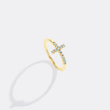 Diamond Cross Ring