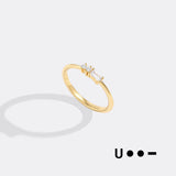 Dainty Personalized Morse Code Ring
