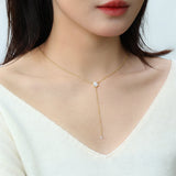 Minimalist Lariat Necklace