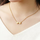 Dainty Heart Stacking Initial Necklace