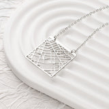 Custom Map Pendant Necklace