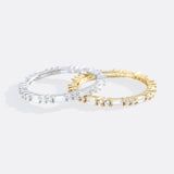 Baguette Gemstone Stacking Ring