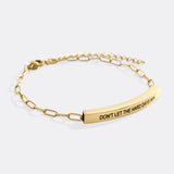 Don't Let The Hard Days Win Inspire Paperclip Bracelet