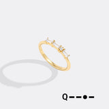 Dainty Personalized Morse Code Ring