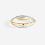 Mixed Metal Crossover Ring