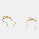 Herringbone Bow Earrings