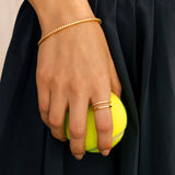 Double Band Pave Ring