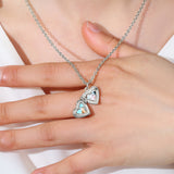 Personalized Heart Locket Necklace