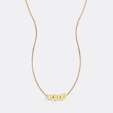 Dainty Heart Stacking Initial Necklace