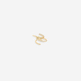 Double Loop Huggie Hoop Earrings