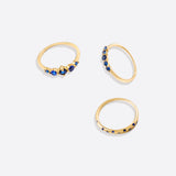Birthstone Stacking Ring Set
