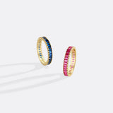Baguette Birthstone Eternity Band