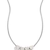 Dainty Heart Stacking Initial Necklace