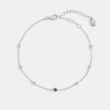 September Birthstone Station Bracelet