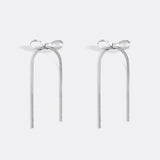 Herringbone Bow Earrings