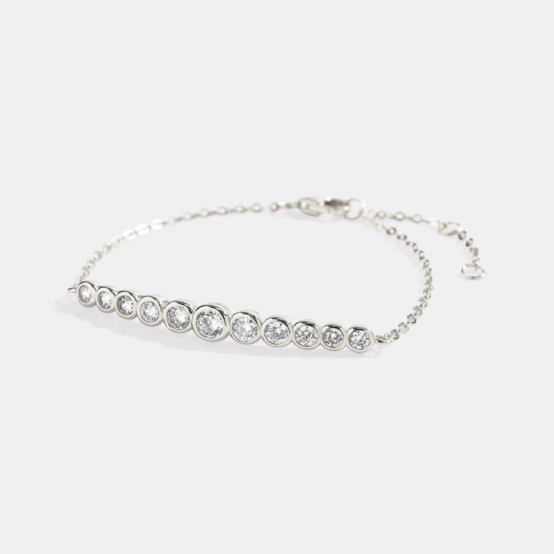 Graduated Bezel Bracelet