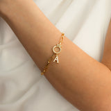 Dainty Pave Initial Charm