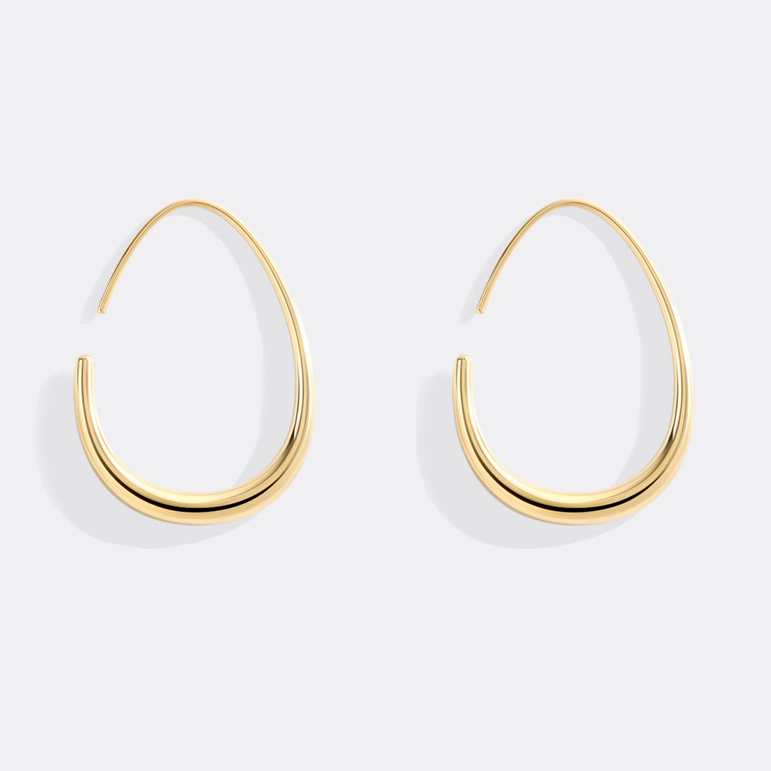Fluid Hoop Earrings
