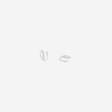 Double Loop Huggie Hoop Earrings